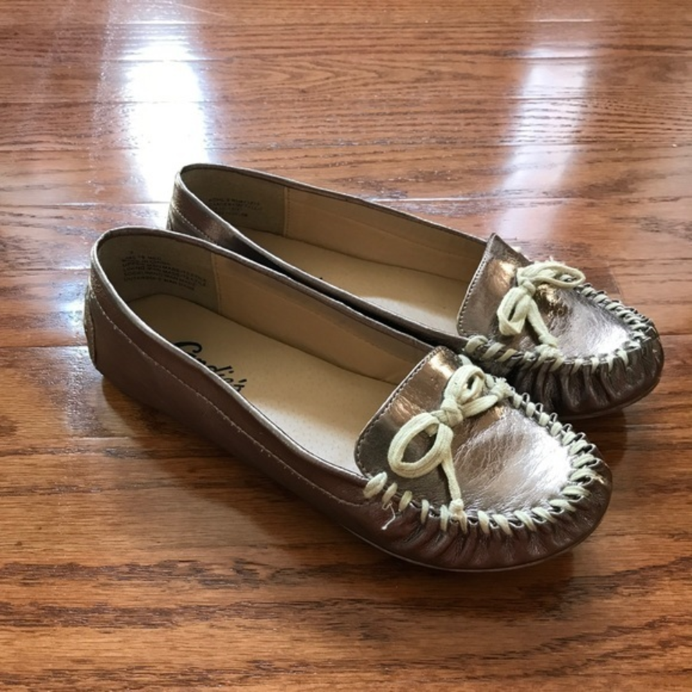 Candies Metallic Loafers